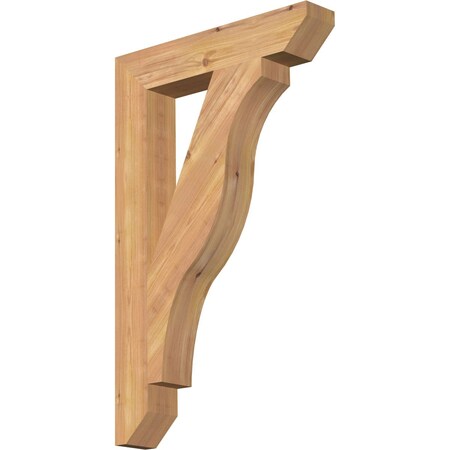 Ekena Millwork Funston Slat Smooth Bracket, Western Red Cedar, 3 1/2"W x 20"D x 32"H BKT04X20X32FST06SWR